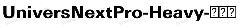 UniversNextPro-Heavy字体转换