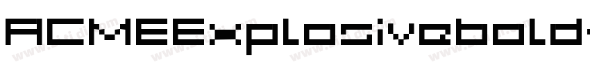 ACMEExplosivebold字体转换