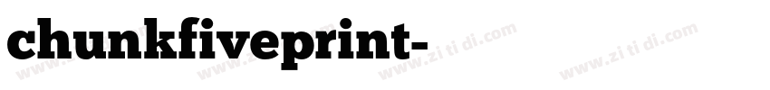 chunkfiveprint字体转换