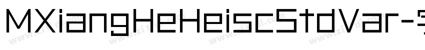 MXiangHeHeiscStdVar字体转换