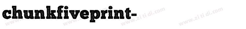 chunkfiveprint字体转换