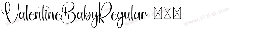 ValentineBabyRegular字体转换