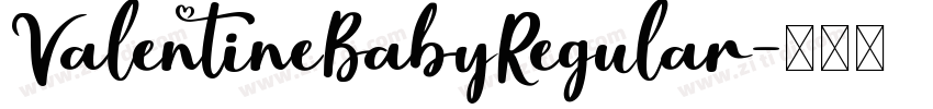 ValentineBabyRegular字体转换