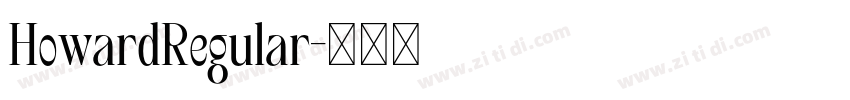 HowardRegular字体转换