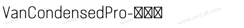 VanCondensedPro字体转换