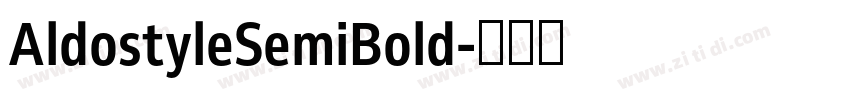 AldostyleSemiBold字体转换