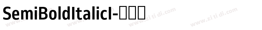SemiBoldItalicI字体转换