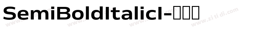 SemiBoldItalicI字体转换