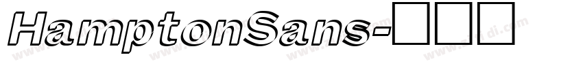 HamptonSans字体转换