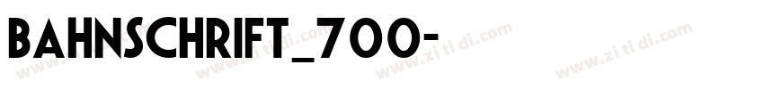 Bahnschrift_700字体转换