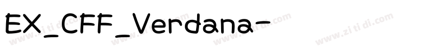 EX_CFF_Verdana字体转换