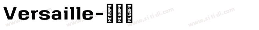 Versaille字体转换