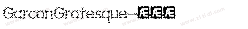 GarconGrotesque字体转换