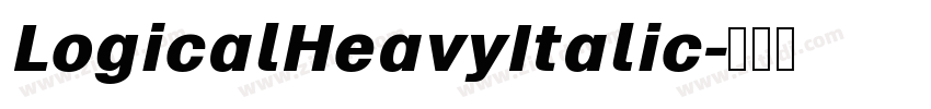 LogicalHeavyItalic字体转换