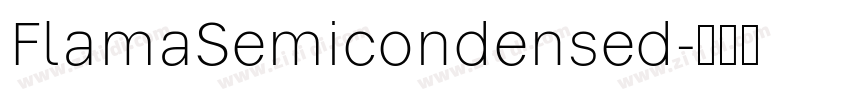 FlamaSemicondensed字体转换