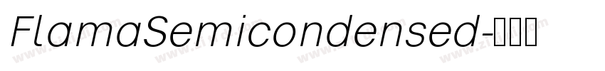 FlamaSemicondensed字体转换