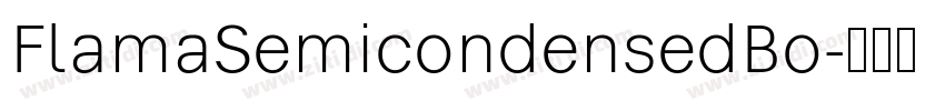 FlamaSemicondensedBo字体转换