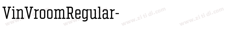 VinVroomRegular字体转换