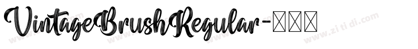VintageBrushRegular字体转换