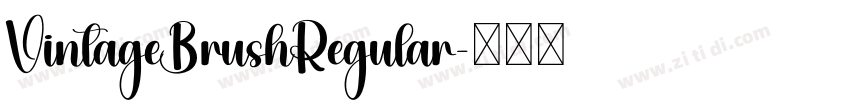 VintageBrushRegular字体转换