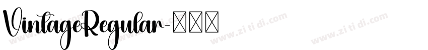 VintageRegular字体转换