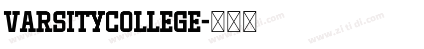 VarsityCollege字体转换