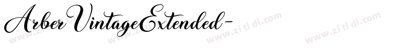 ArberVintageExtended字体转换