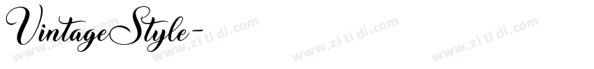 VintageStyle字体转换