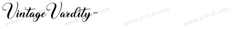 VintageVardity字体转换