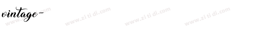 vintage字体转换
