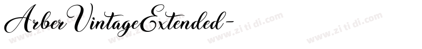 ArberVintageExtended字体转换