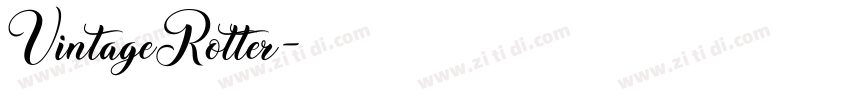 VintageRotter字体转换