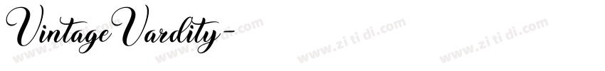 VintageVardity字体转换