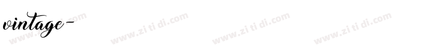 vintage字体转换