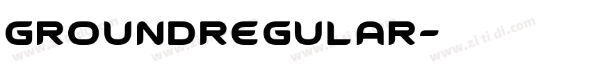 GroundRegular字体转换