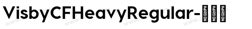VisbyCFHeavyRegular字体转换