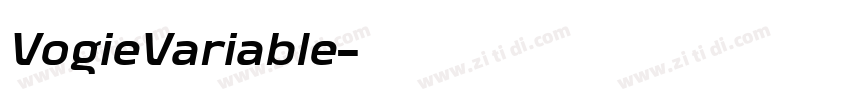 VogieVariable字体转换