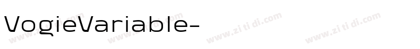 VogieVariable字体转换