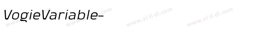 VogieVariable字体转换