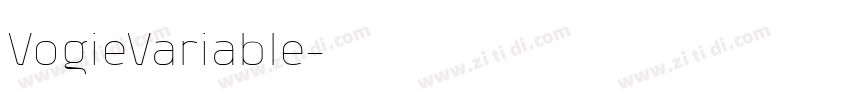 VogieVariable字体转换