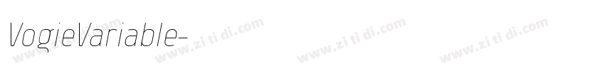 VogieVariable字体转换