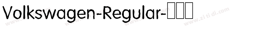 Volkswagen-Regular字体转换