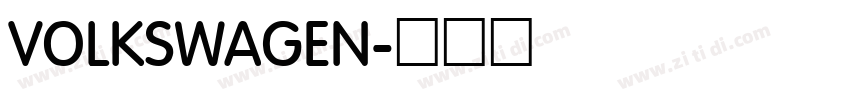 VOLKSWAGEN字体转换
