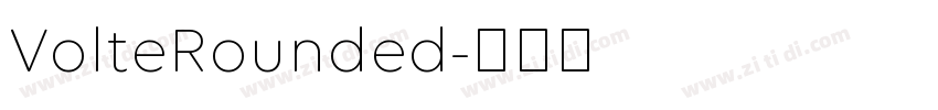 VolteRounded字体转换