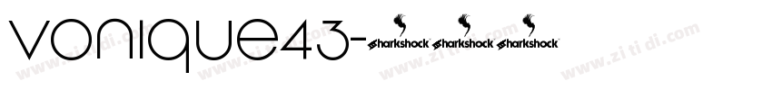 Vonique43字体转换