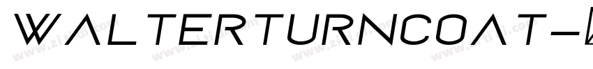 WalterTurncoat字体转换