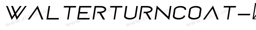 WalterTurncoat字体转换