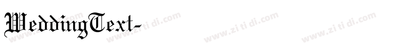 WeddingText字体转换