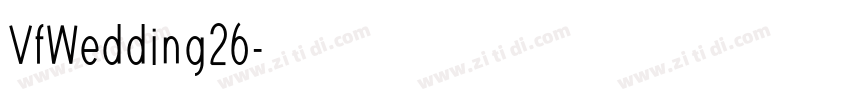 VfWedding26字体转换