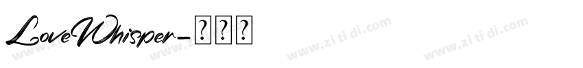 LoveWhisper字体转换